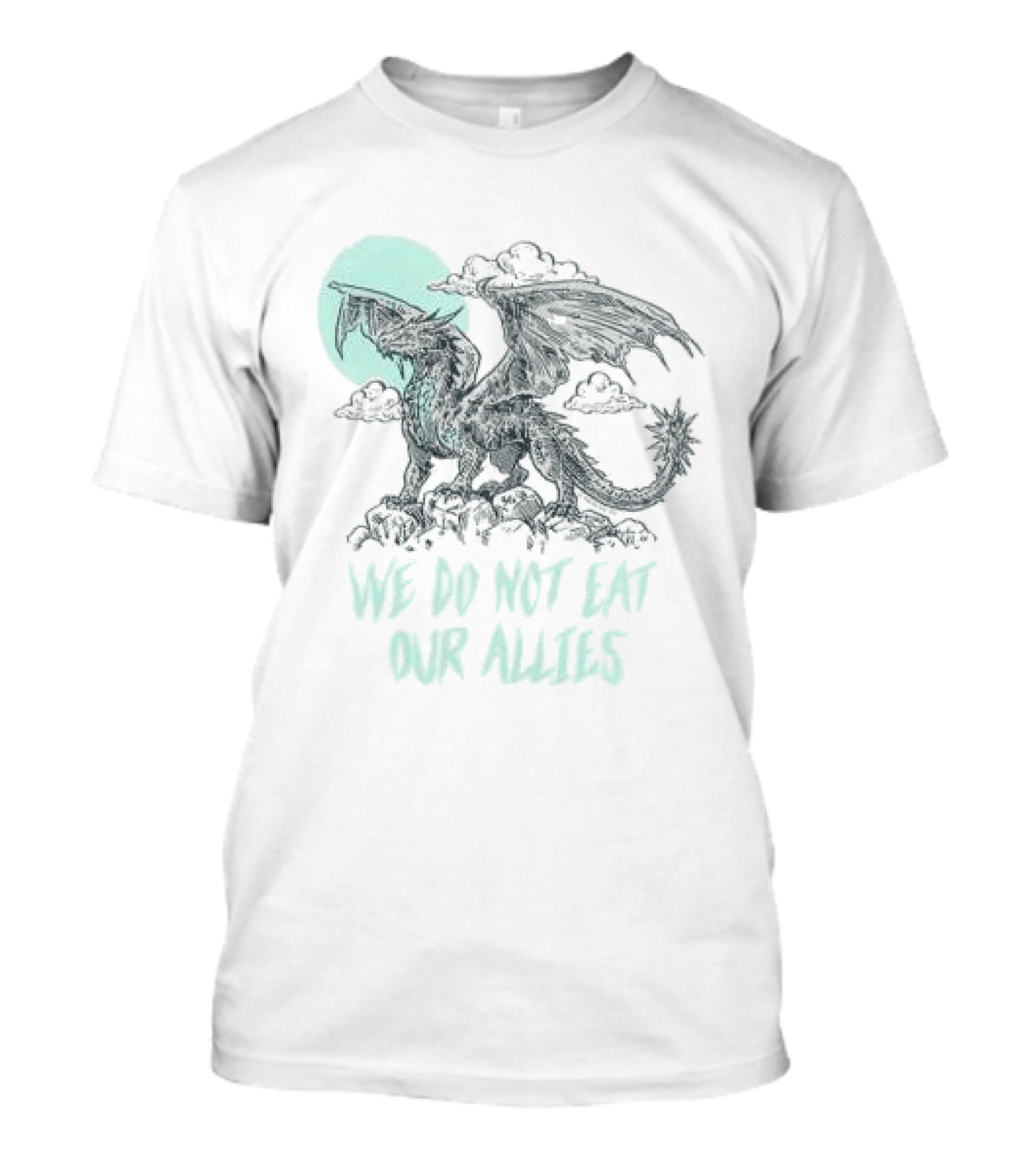 We Do Not Eat Our Allies Dragon Moon Out Of Store Fourth Wing T-Shirt