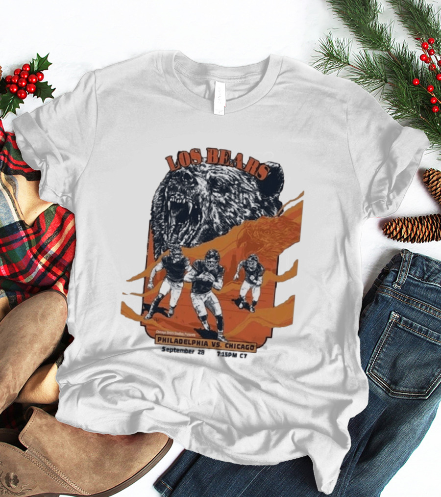 Philadelphia Eagles Vs Chicago Los Bears September 28 2026 Soldier Field Week 3 1:15 PM T-Shirt