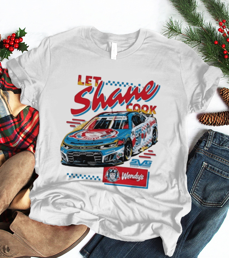 Let Shane Cook Shane Van Gisbergen Wendy's Race Car SVG T-Shirt