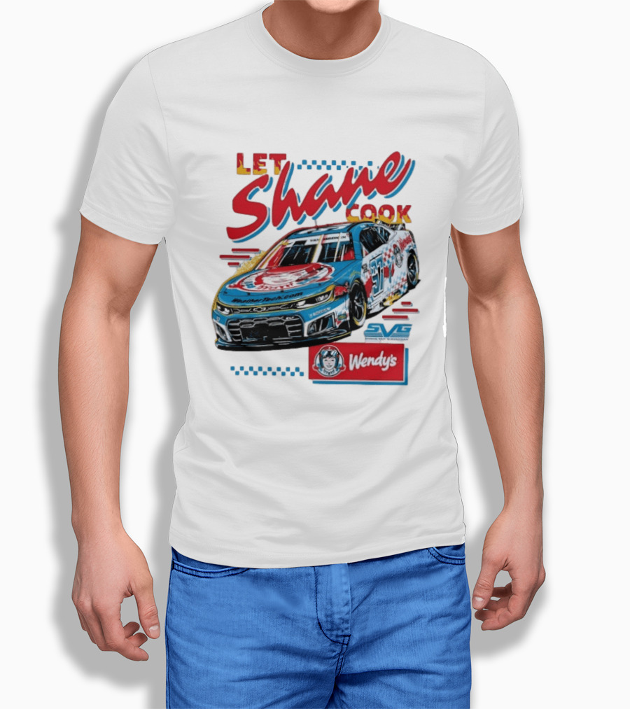 Let Shane Cook Shane Van Gisbergen Wendy's Race Car SVG T-Shirt