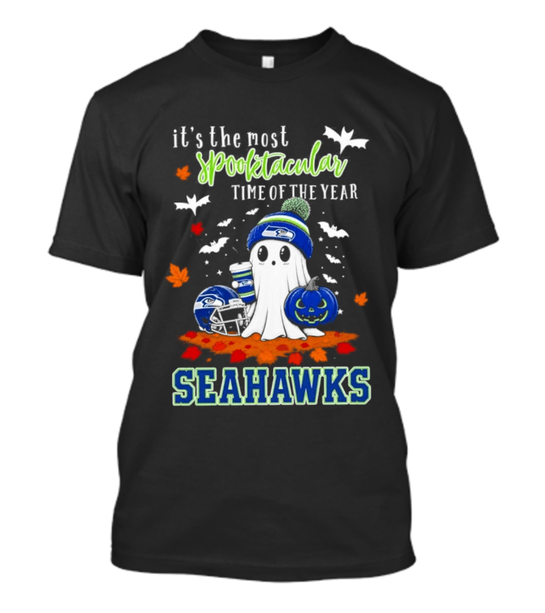 It's The Most Spooktacular Time Of The Year Seahawks Halloween T-Shirt