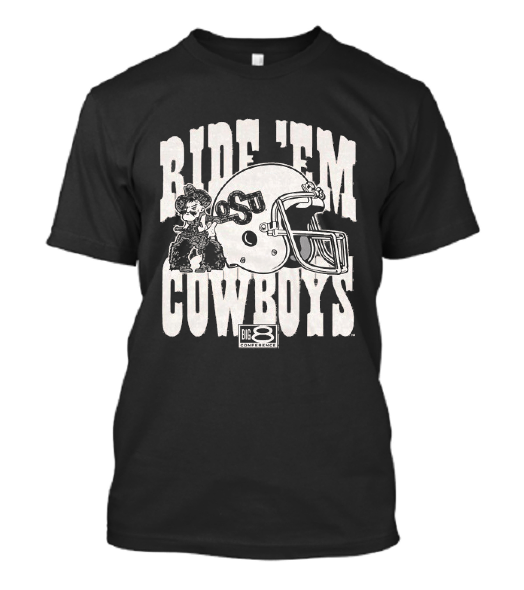 Ride 'Em Cowboys OSU Big 8 Helmet T-Shirt