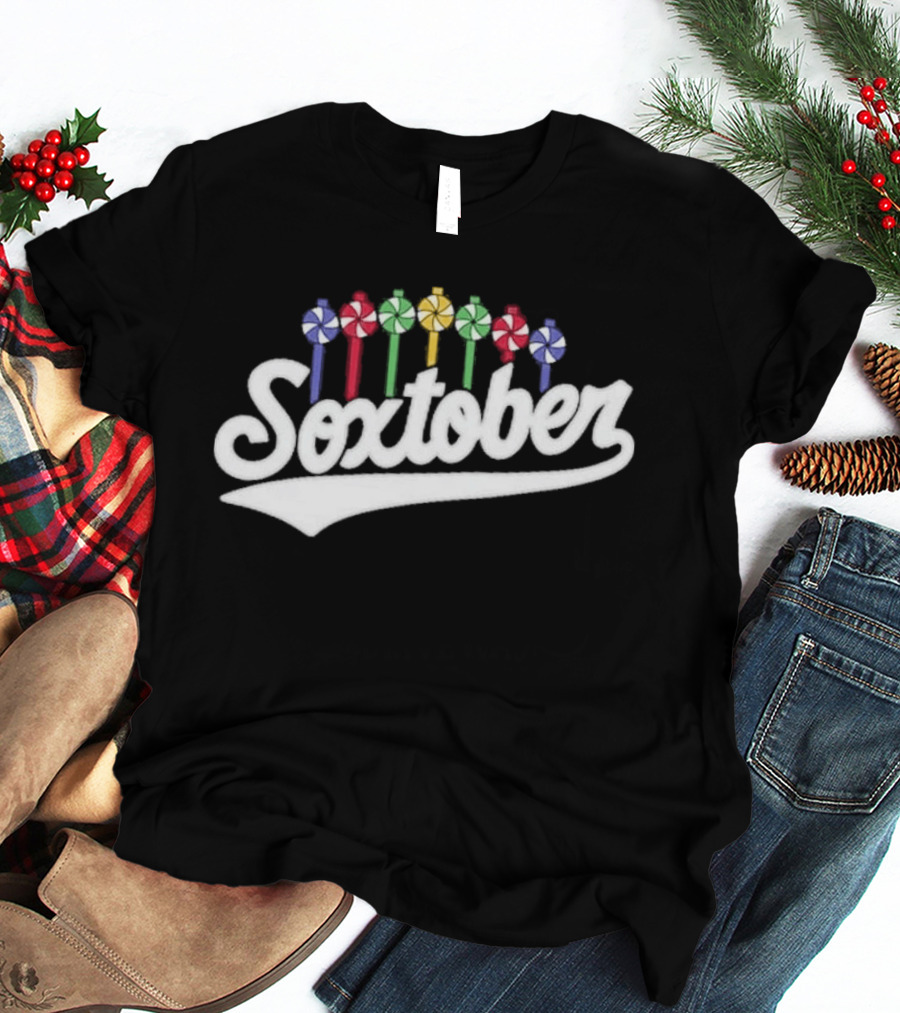 Soxtober Boston Red Sox Playoff Celebration Candy T-Shirt