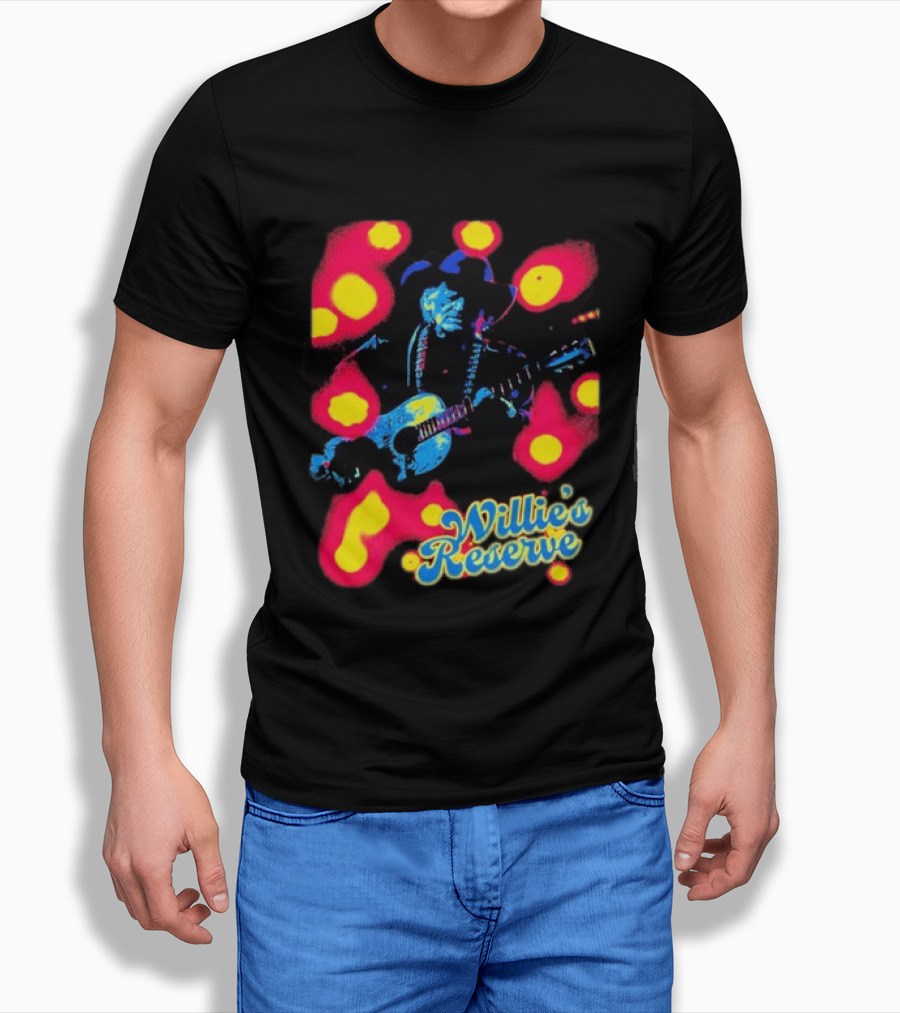 Willie's Nelson Reserve Psychedelic Country Music Legend T-Shirt