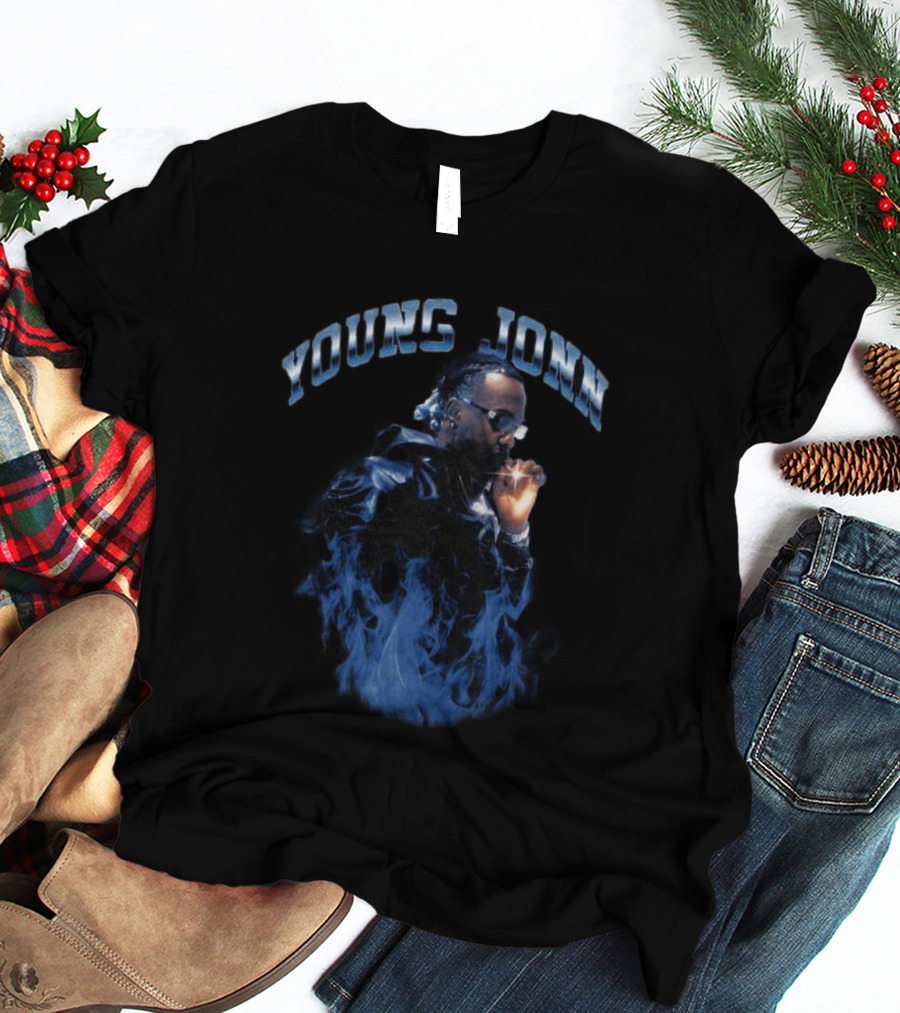 Young Jonn Midnight Frequency Smoke Aesthetic T-Shirt