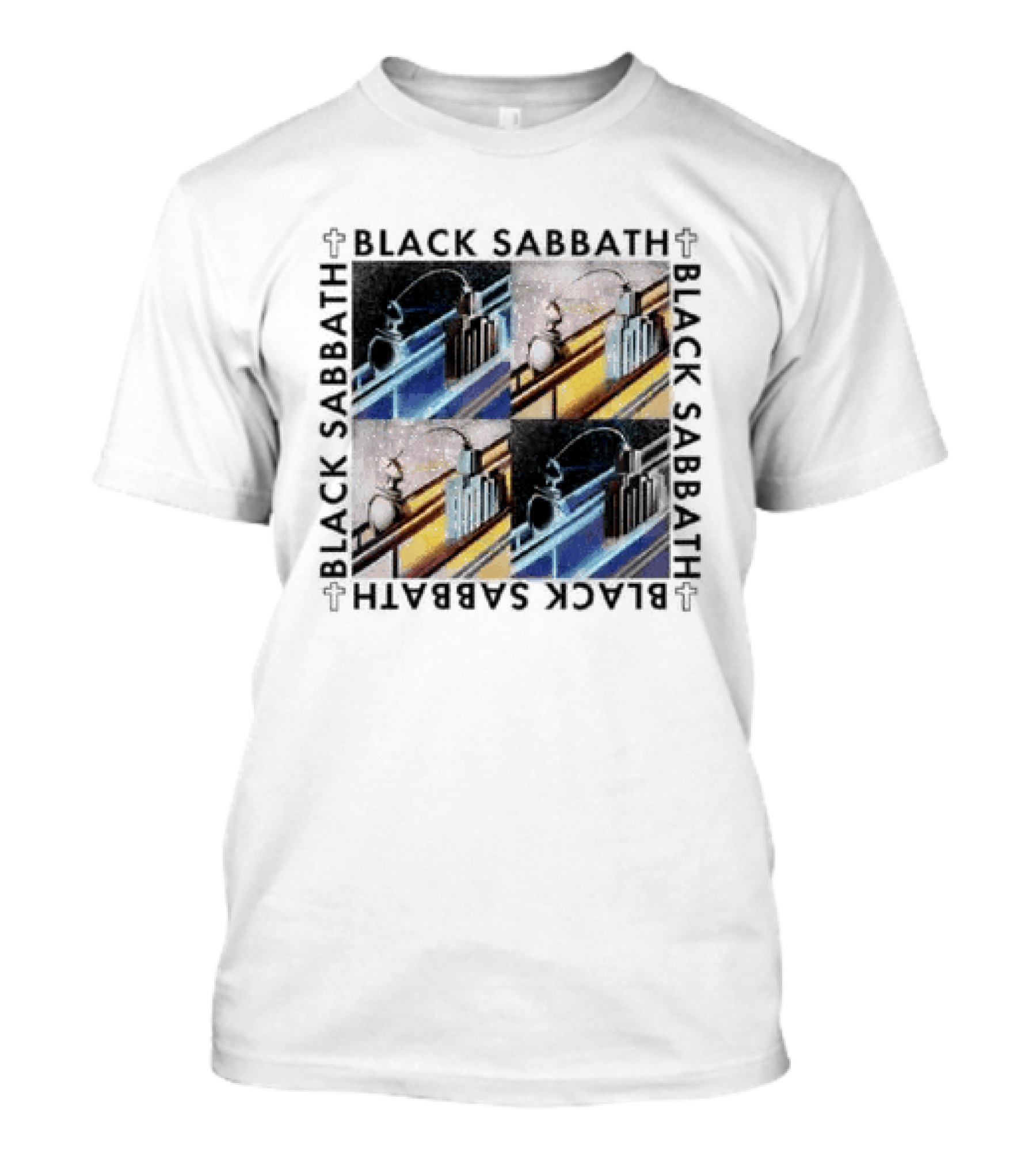 Black Sabbath Technical Ecstasy Raglan Blocks T-Shirt