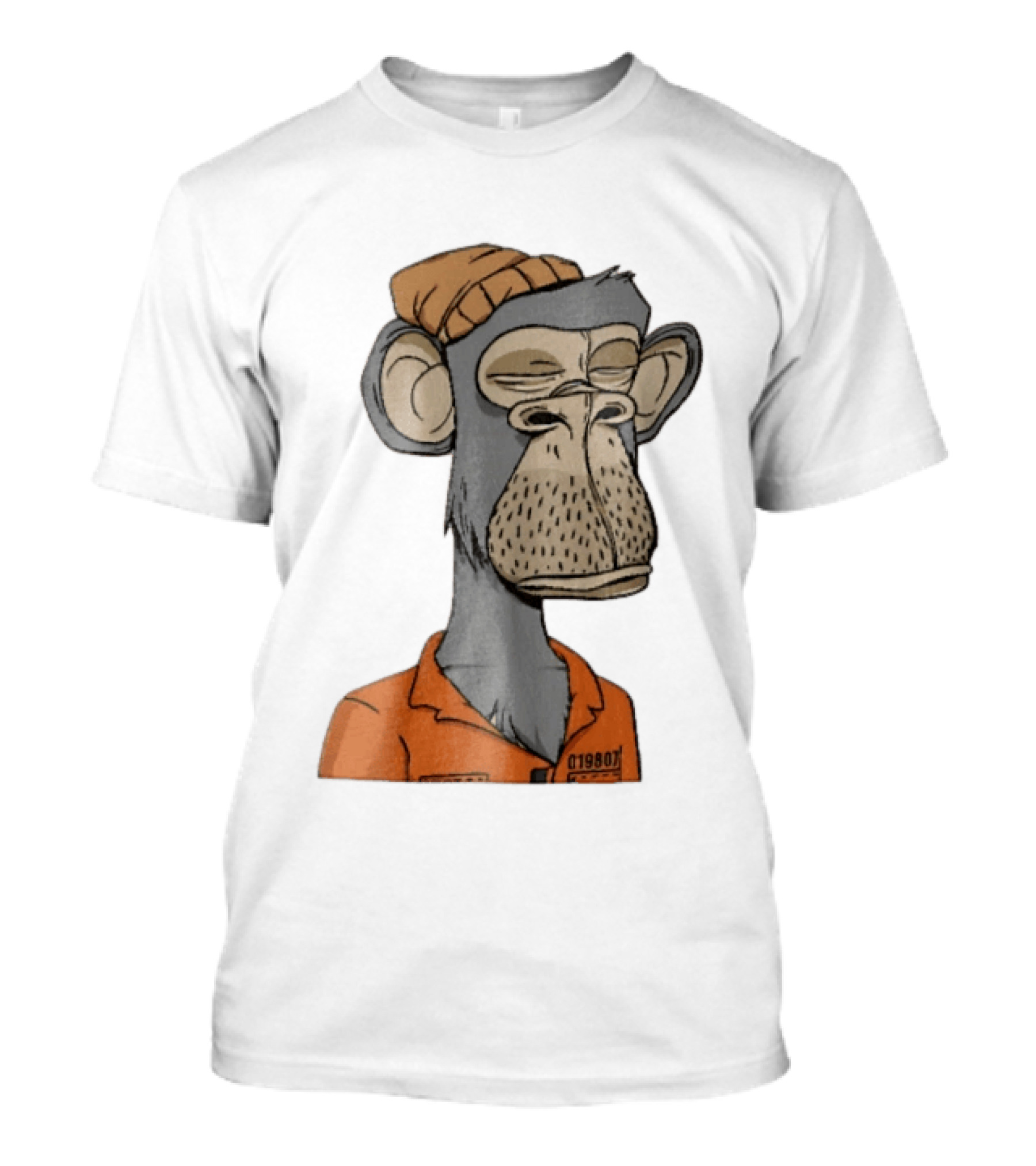 Bored Ape Yacht Club Astronaut Inmate Orange Jumpsuit T-Shirt