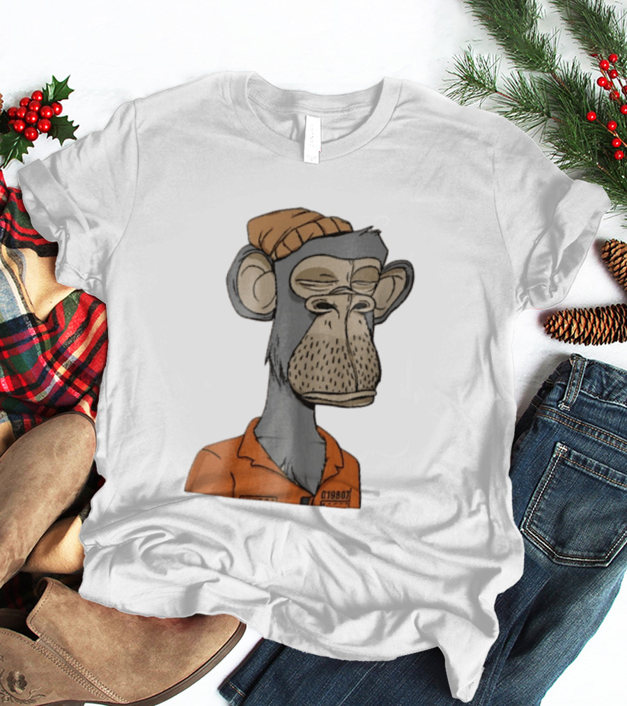 Bored Ape Yacht Club Astronaut Inmate Orange Jumpsuit T-Shirt
