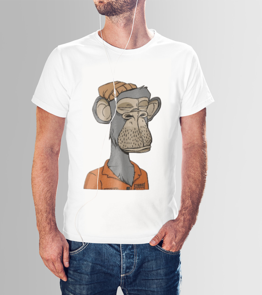 Bored Ape Yacht Club Astronaut Inmate Orange Jumpsuit T-Shirt