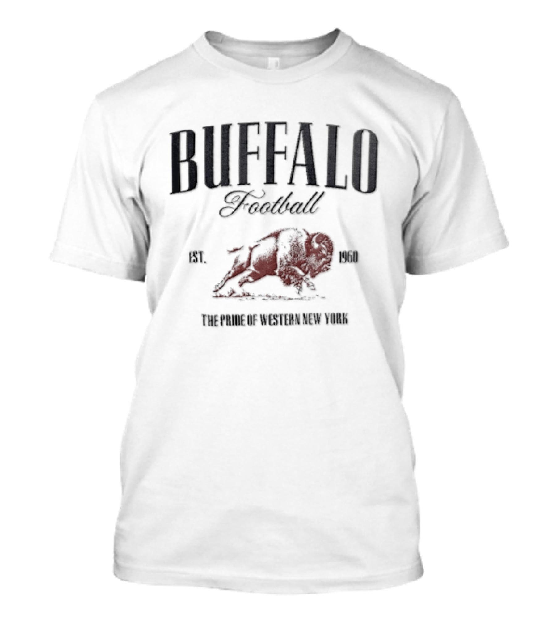 Buffalo Football Est. 1960 The Pride Of Western New York Bison T-Shirt