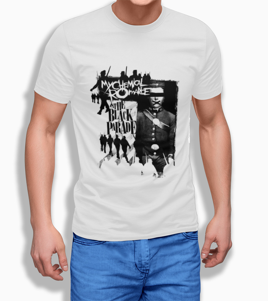 My Chemical Romance Warpath Distressed Band Names T-Shirt