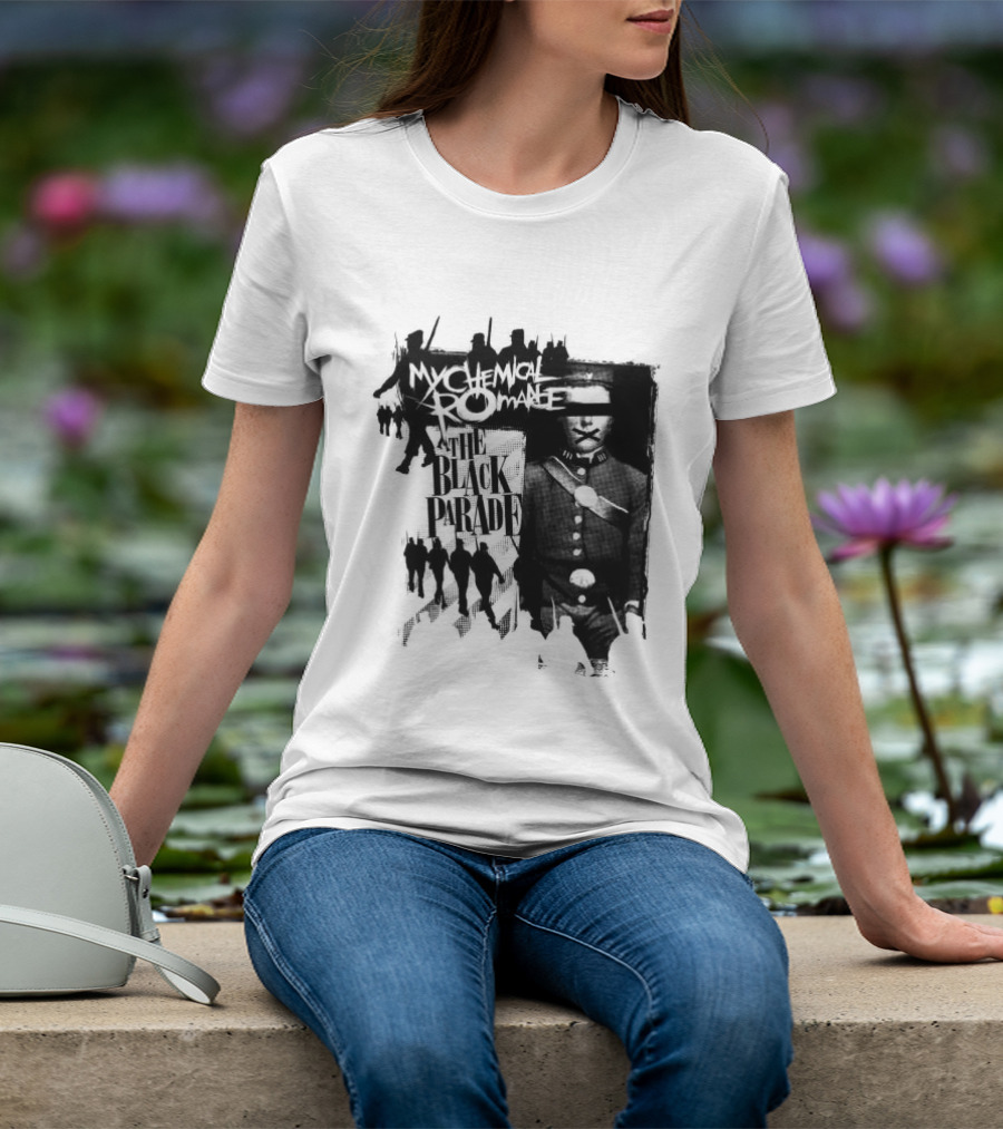 My Chemical Romance Warpath Distressed Band Names T-Shirt