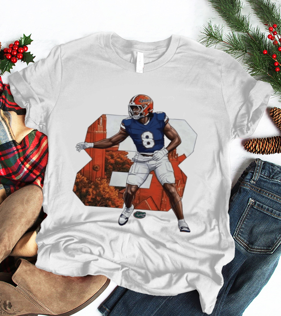 NCAA Florida Gators No 8 Aaron Chiles Jr. T-Shirt