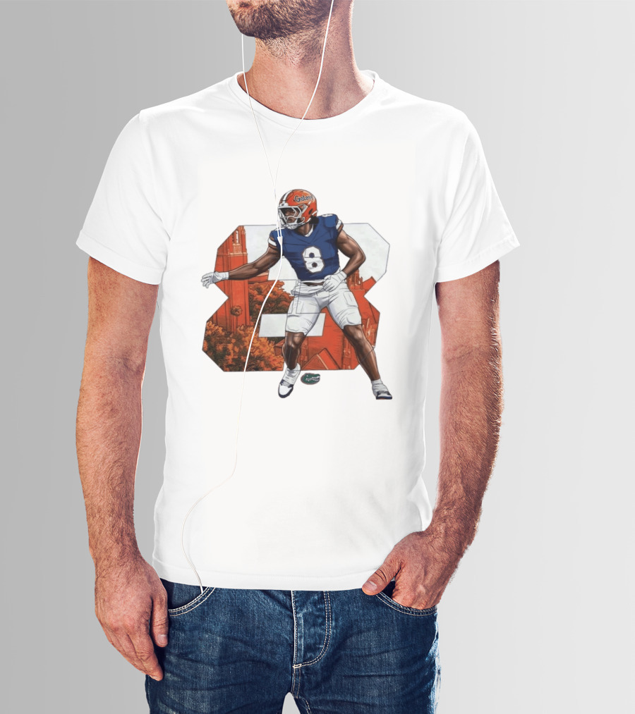 NCAA Florida Gators No 8 Aaron Chiles Jr. T-Shirt