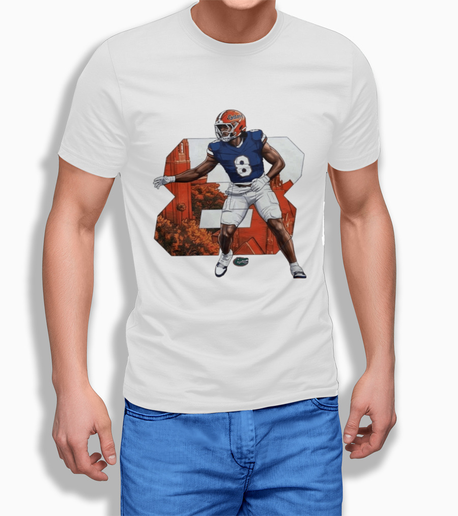 NCAA Florida Gators No 8 Aaron Chiles Jr. T-Shirt