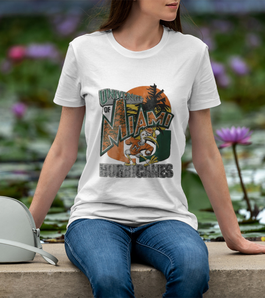 Miami Hurricanes Sebastian The Ibis U Of M Sports Team T-Shirt