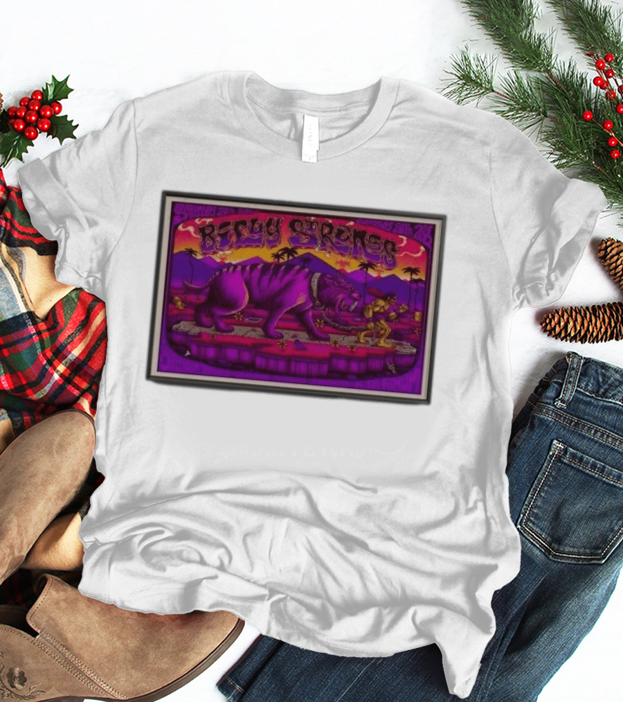 Billy Strings Tour 2026 Los Angeles Inglewood Purple Tiger T-Shirt