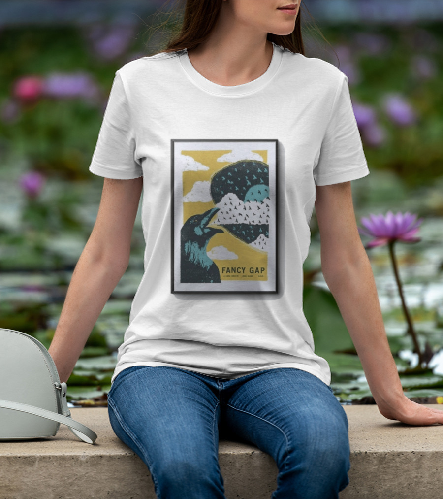Fancy Gap Oct 2 2026 Boone Saloon Vintage Crow And Cloud Print T-Shirt