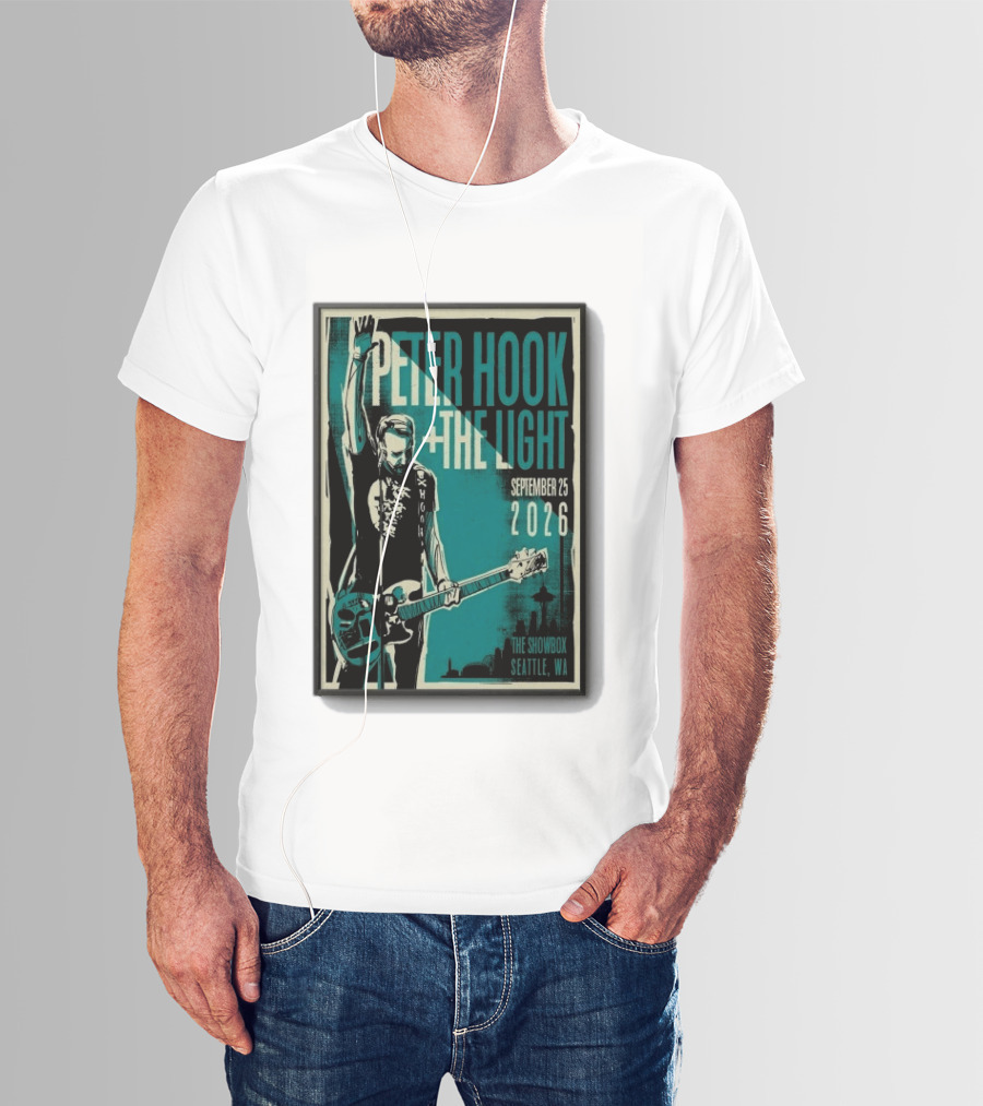 Peter Hook + The Light The Showbox Seattle WA September 25 2026 T-Shirt