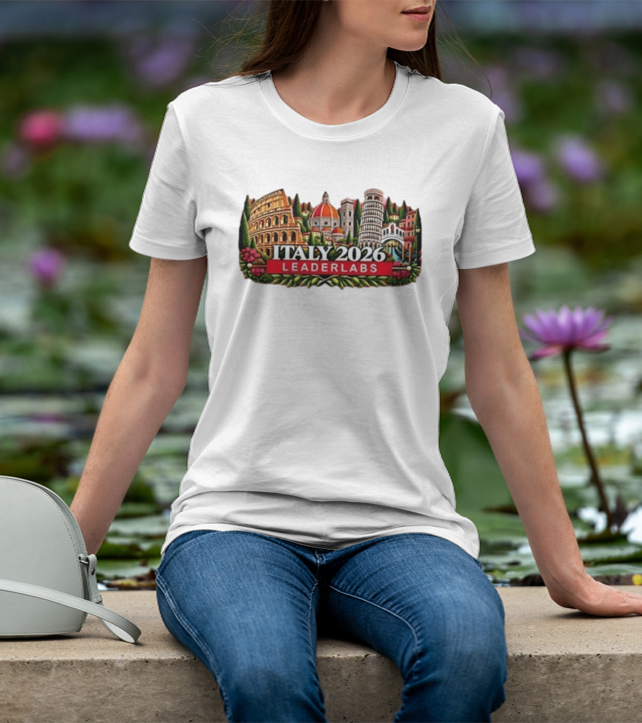 Italy 2026 Leaderlabs Colosseum Florence Pisa Venice Landmarks T-Shirt