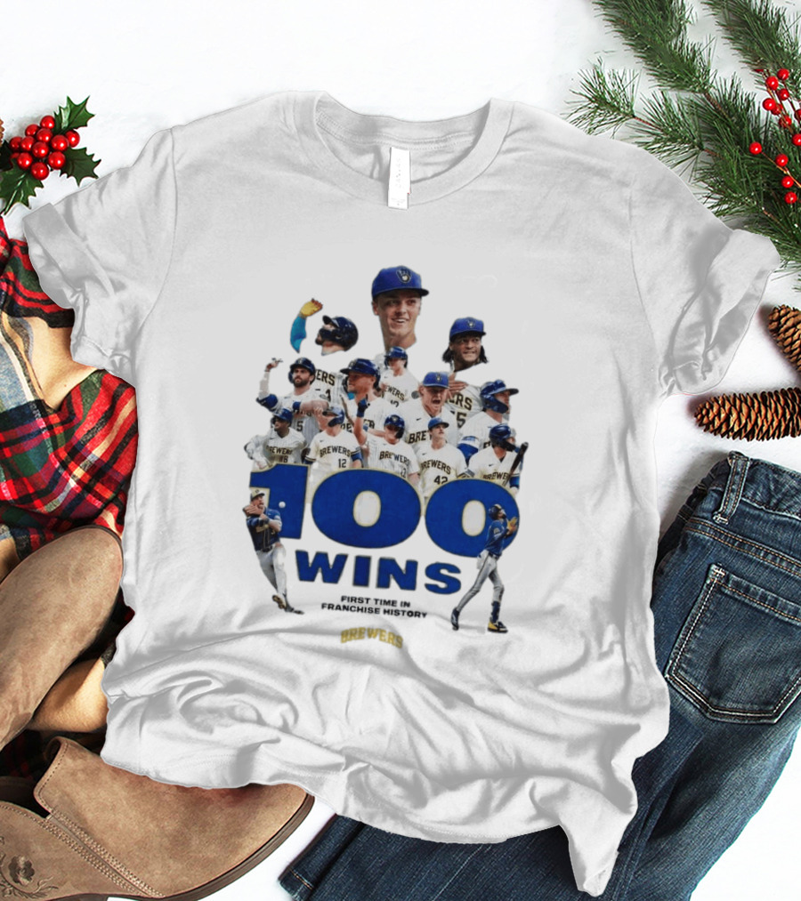 Milwaukee Brewers 100 Wins First Time In Franchise History T-Shirt
