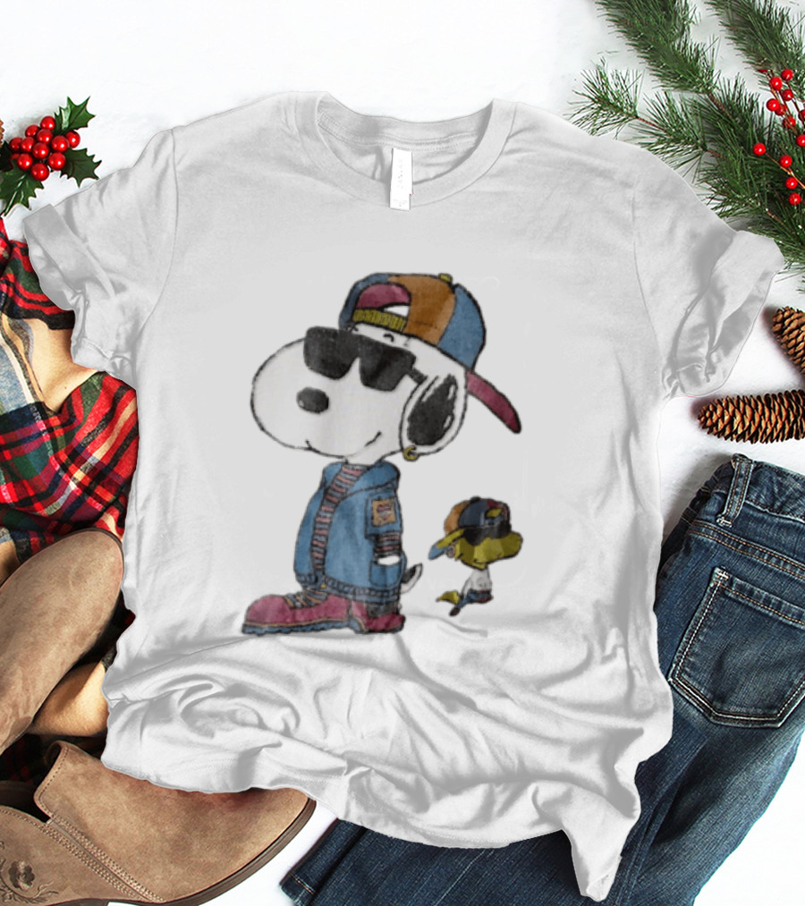 Snoopy Woodstock Cool Sunglasses Cap Jacket T-Shirt