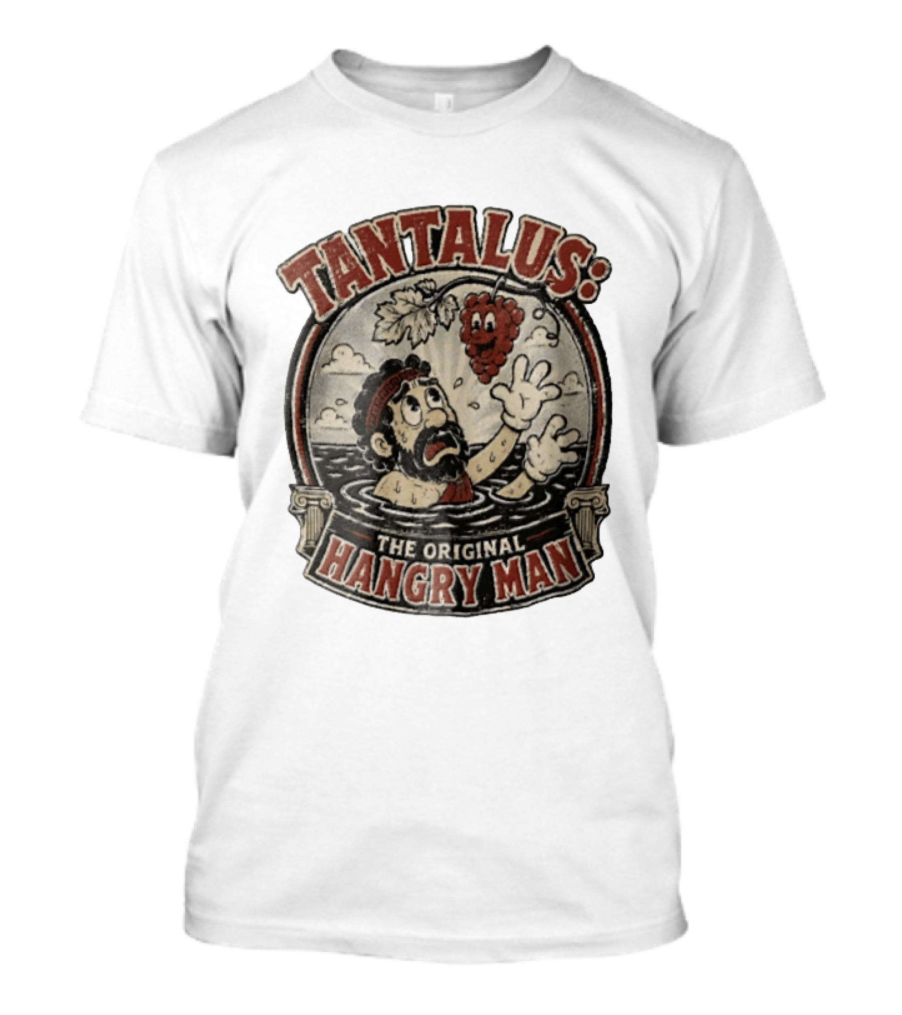 Tantalus The Original Hangry Man Retro Greek Mythology Comic T-Shirt