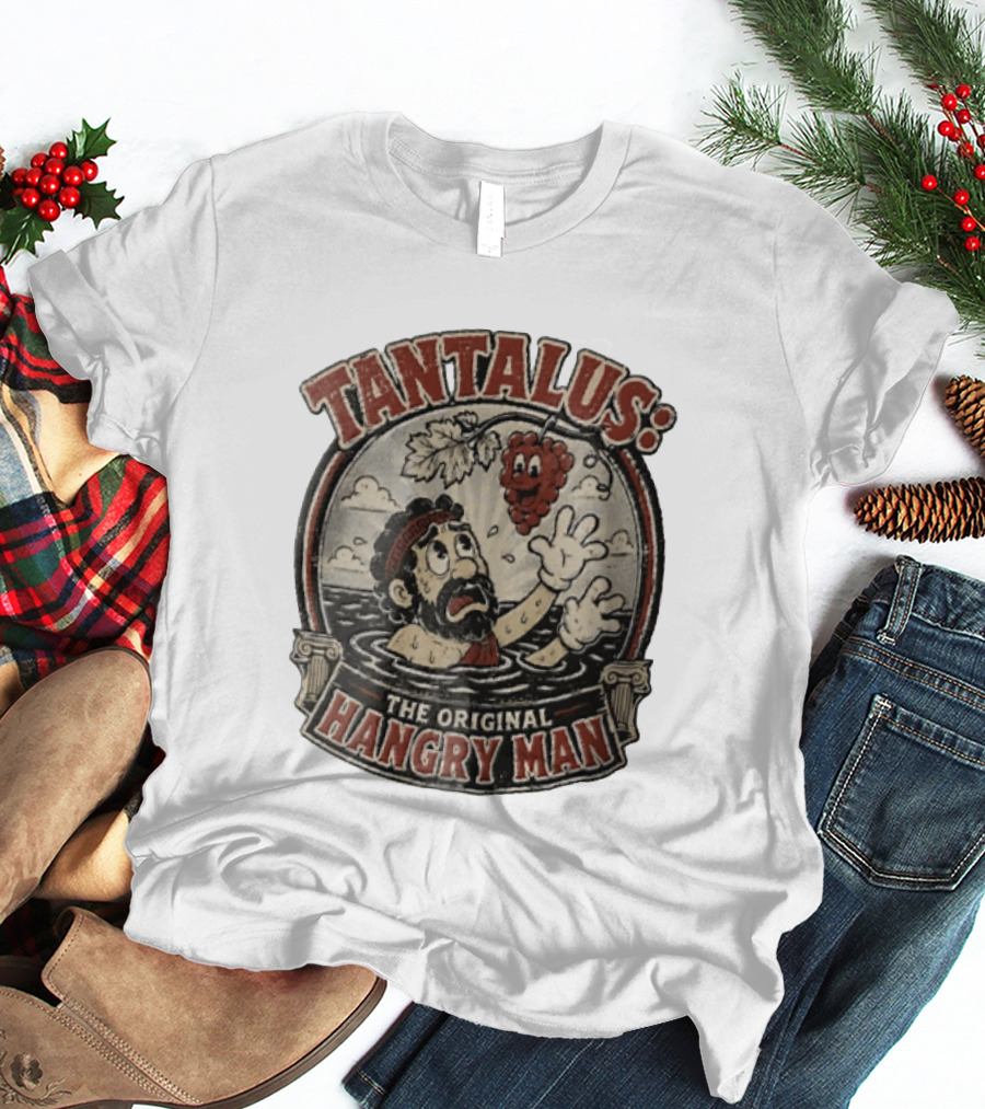 Tantalus The Original Hangry Man Retro Greek Mythology Comic T-Shirt