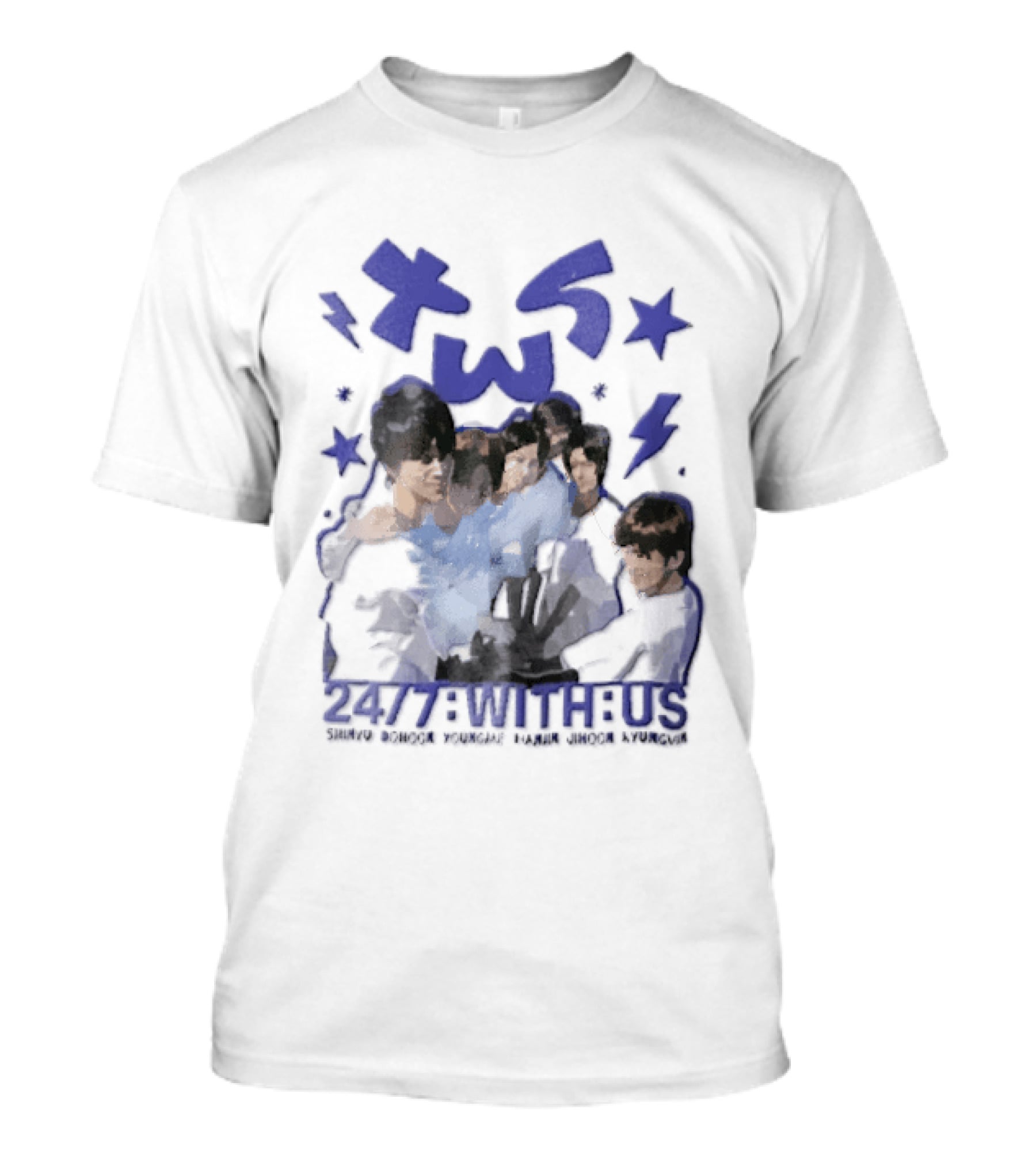 TWS Kpop Group 247 With Us Members Name T-Shirt