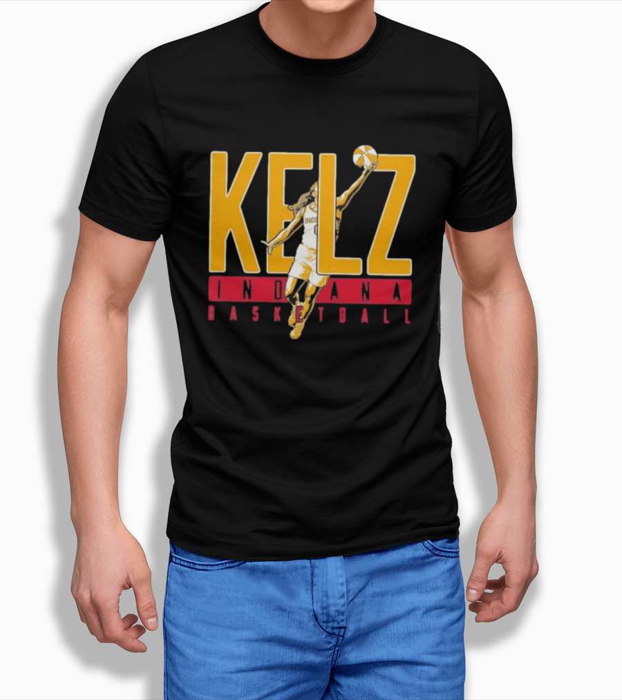 Kelz Indiana Basketball Mitchell Fever Player Dunk T-Shirt