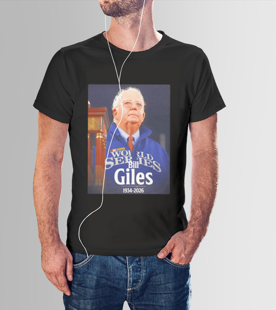 2008 World Series Bill Giles 1934 2026 T-Shirt