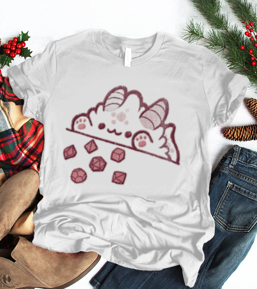 Bongo Cat Dnd Adventure Dice Fantasy T-Shirt