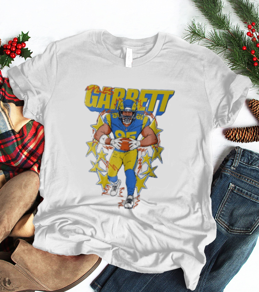 Myles Garrett Football Star Number 95 Cold World Hardcore T-Shirt