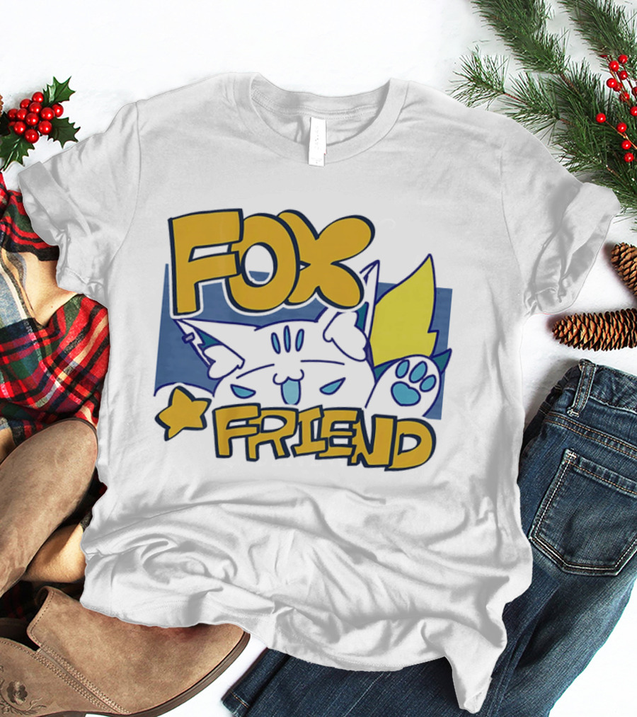 Shirakami Fubuki Fox Friend Anime Style Companion T-Shirt