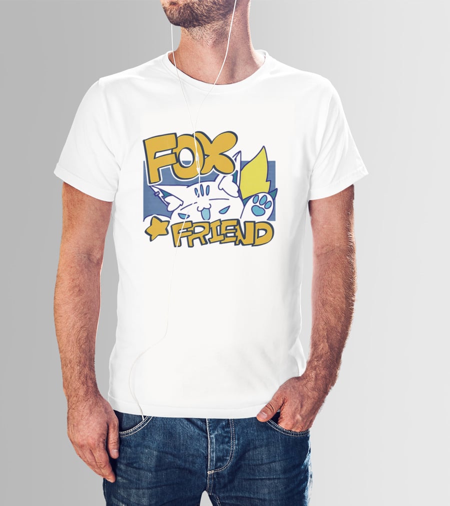 Shirakami Fubuki Fox Friend Anime Style Companion T-Shirt