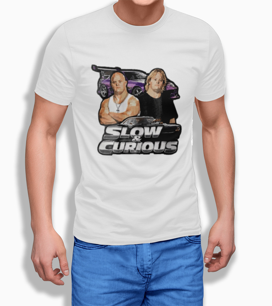 Slow & Curious Duo With Sports Cars And Menacing Muscle Cars T-Shirt