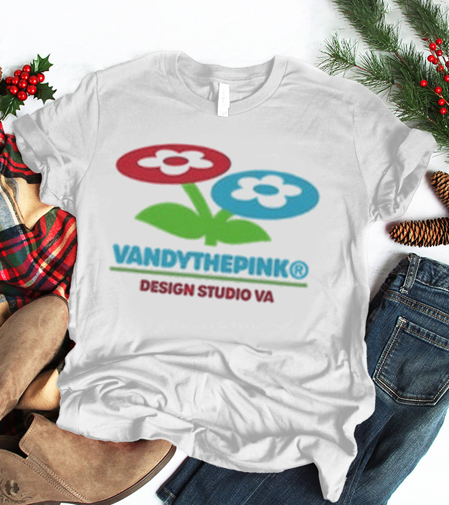 Vandythepink Two Flower Buckle Design Studio VA T-Shirt