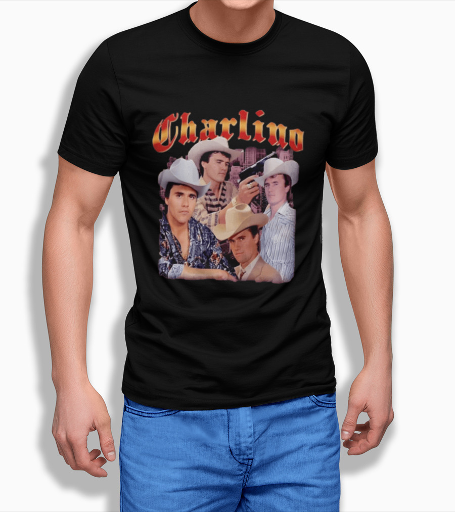 Charlino Sanchez Cowboy Tribute Collage T-Shirt