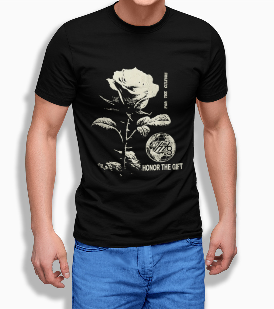 Honor The Gift Large Rose Globe For The Culture T-Shirt
