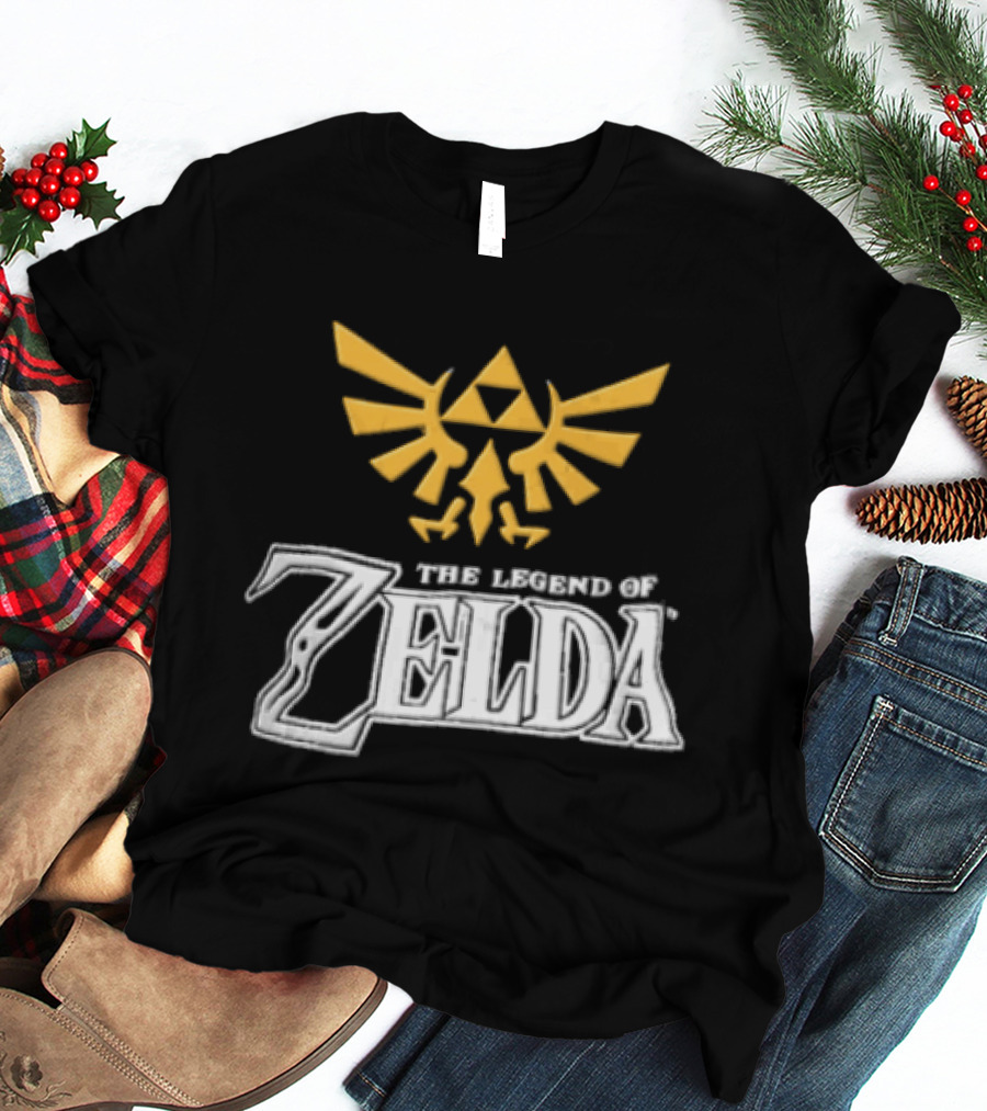 The Legend Of Zelda Yellow Triforce Emblem White T-Shirt