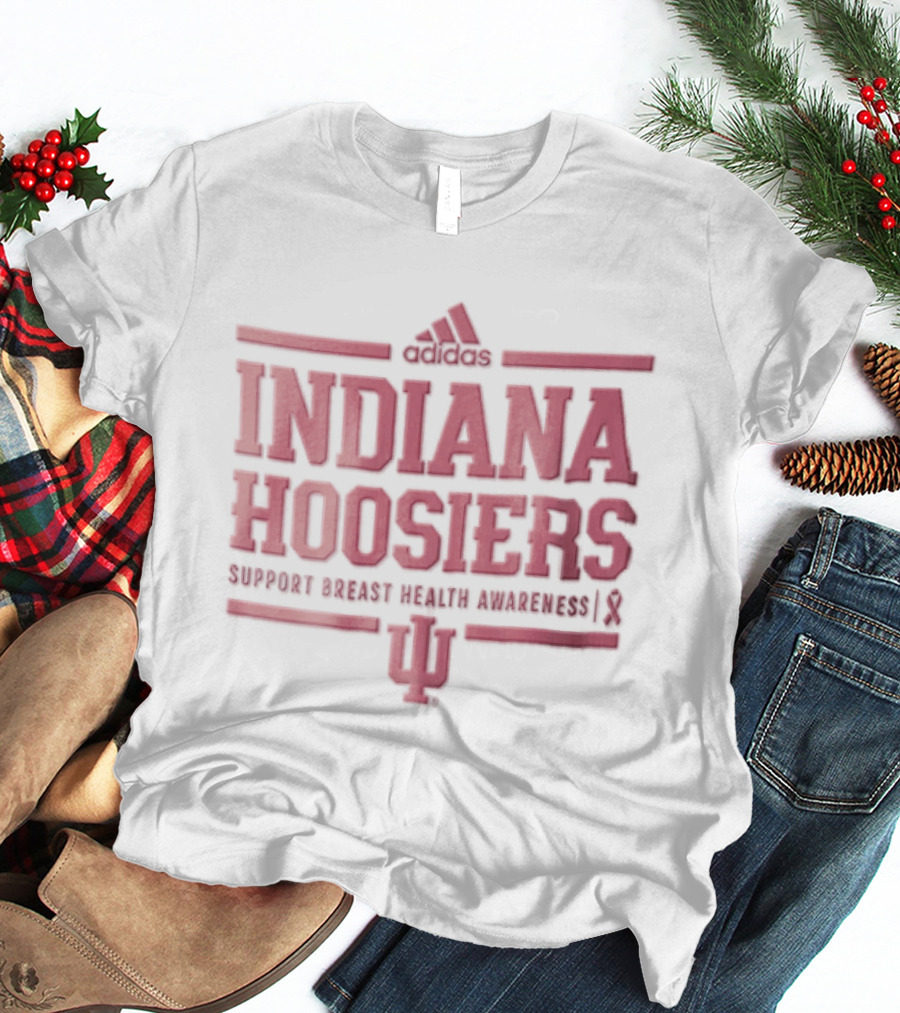 Indiana Hoosiers Support Breast Health Awareness Adidas IU T-Shirt