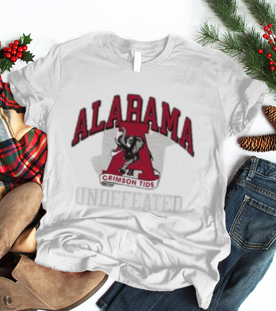 Undefeated Alabama Crimson Tide Elephant Letter A T-Shirt