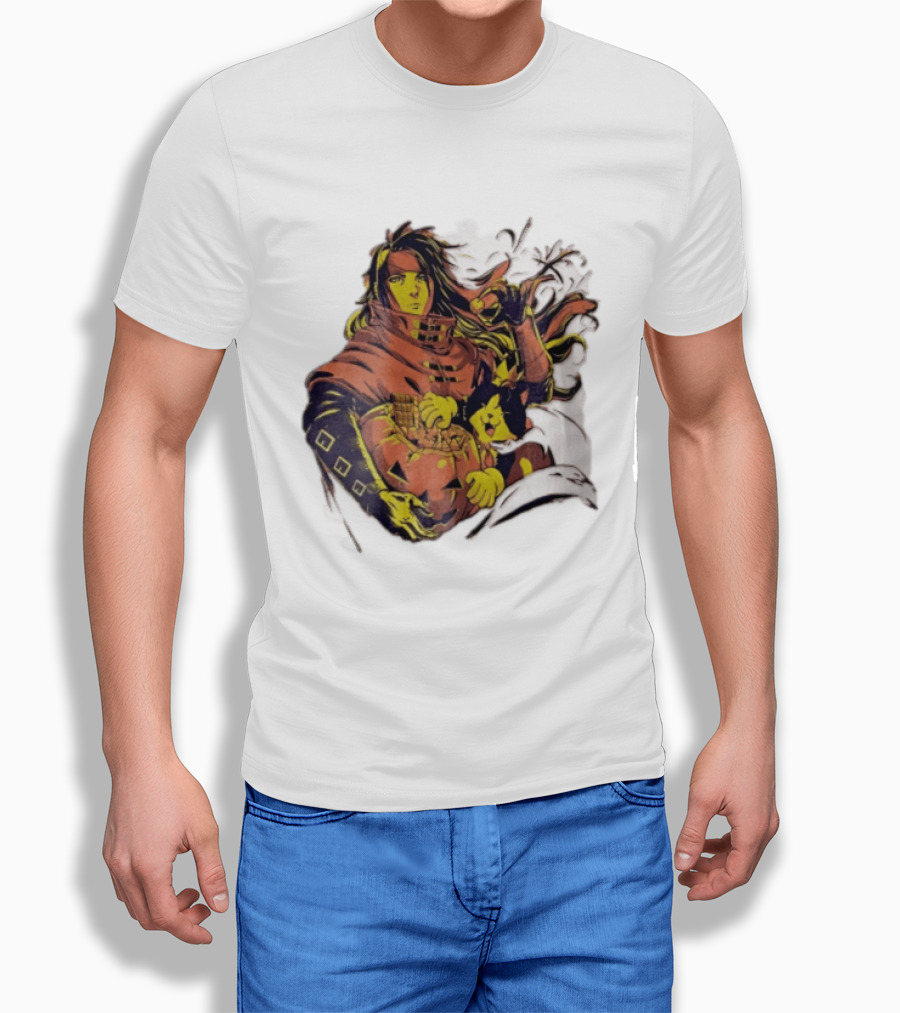 Vincent Valentine Cait Sith Halloween Pumpkin Final Fantasy T-Shirt