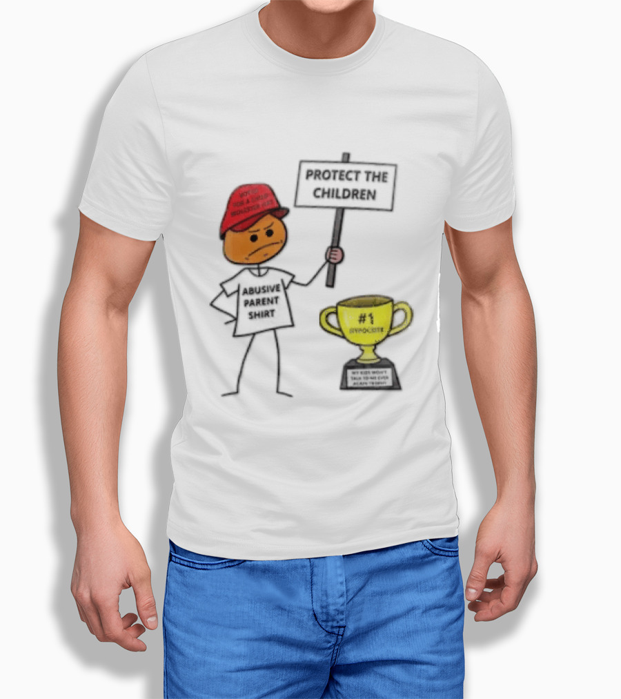 Voted FOR A Child Molester HAT Protect THE Children Abusive Parent Hypocrite Trophy T-Shirt