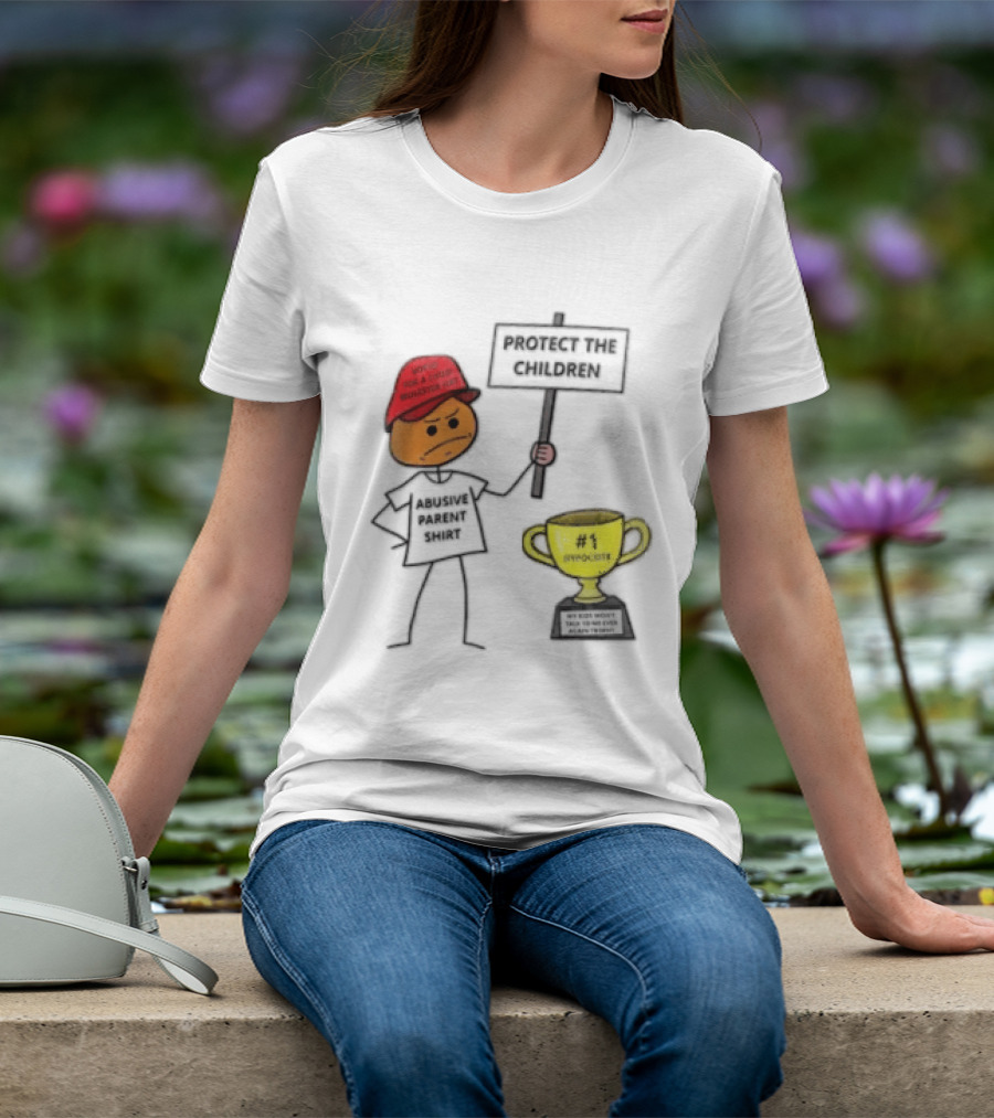 Voted FOR A Child Molester HAT Protect THE Children Abusive Parent Hypocrite Trophy T-Shirt