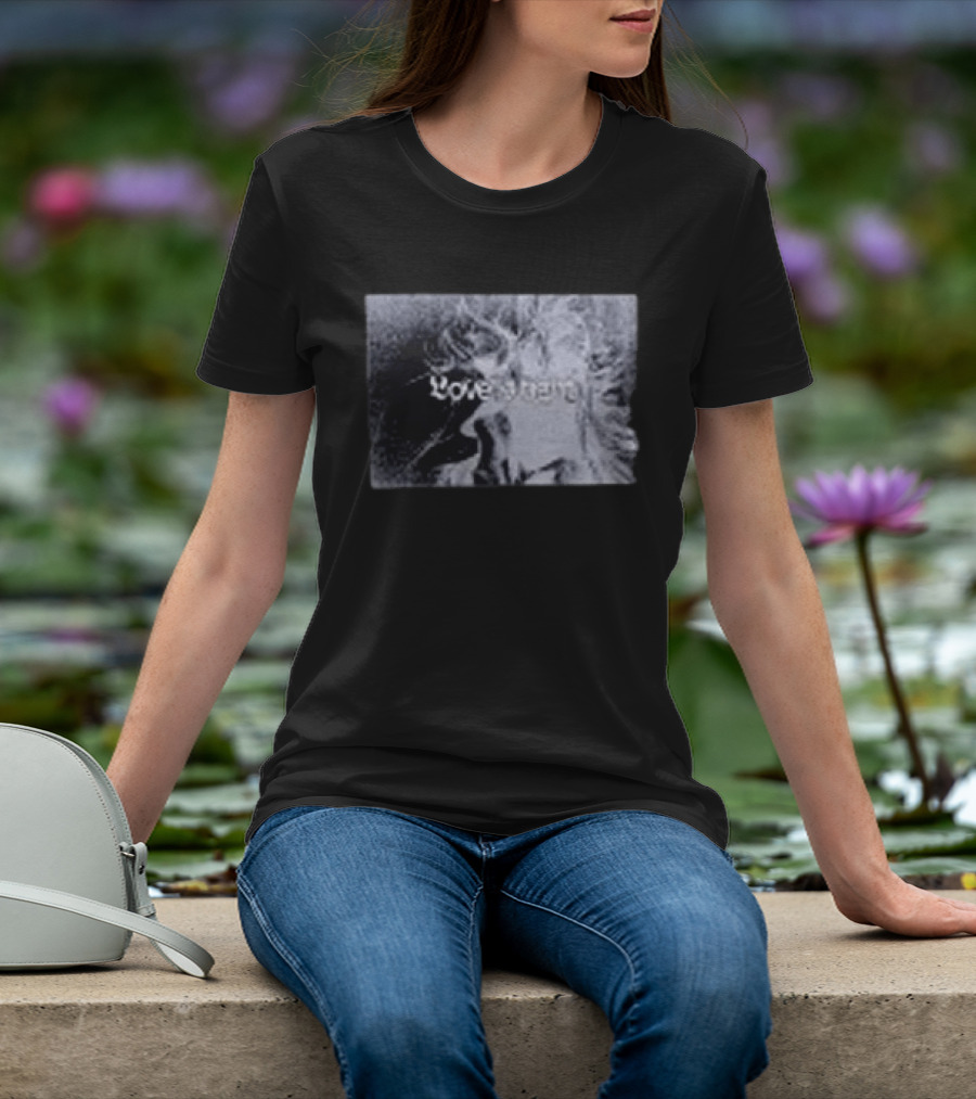Shapel Lacey Love Is Hard Faded T-Shirt