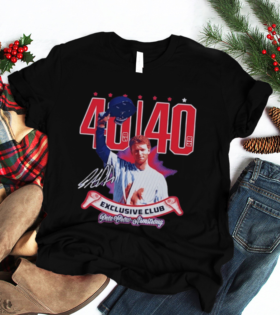 40 40 Club Curtain Call Pete Crow Armstrong Exclusive Chicago Cubs T-Shirt