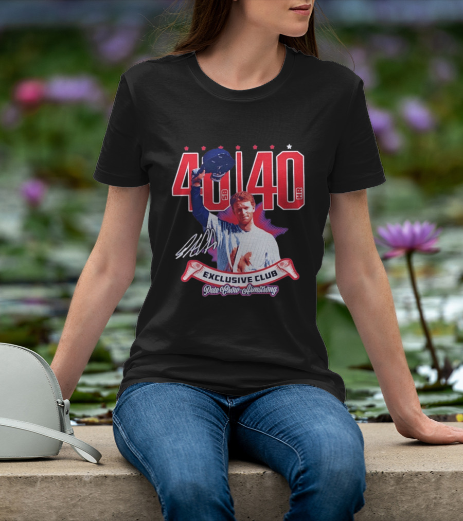 40 40 Club Curtain Call Pete Crow Armstrong Exclusive Chicago Cubs T-Shirt