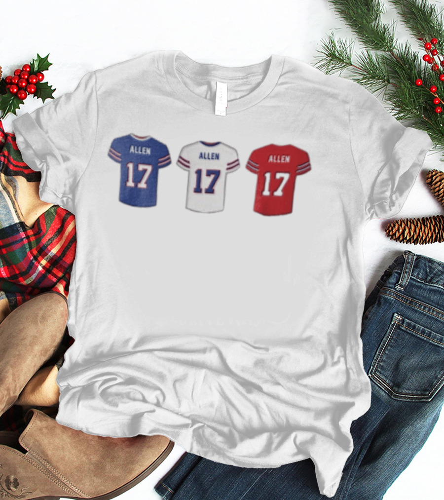 Allen Jerseys Buffalo 17 Football T-Shirt