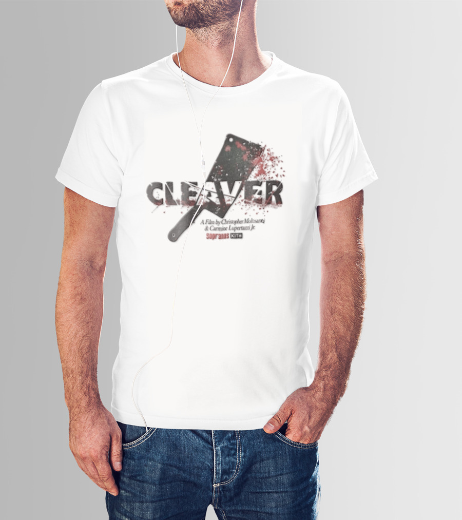 Cleaver A Film By Christopher Moltisanti And Carmine Lupertazzi Jr Sopranos Kith Blood Splatter Cleaver T-Shirt